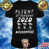 Flight attendant 2020 #essential mask shirt