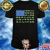 Green trucks american flag shirt