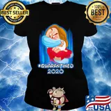 Grumpy quatantined 2020 Disney mask Covid-19 s Ladies tee