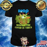 Ihop baby yoda destroy the covid-19 virus shirt
