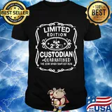 Limited edition 2020 custodian quarantined the year when shit got real toilet paper masks shirt