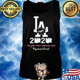 Los angeles dodgers 2020 the year when shit got real quarantined toilet paper mask covid-19 s Tank top