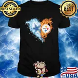 Love dallas cowboys vs pittsburgh steelers water fire shirt