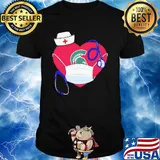 Love heart Michigan State Spartans stethoscope nurse Covid-19 s 14
