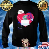 Love heart Michigan State Spartans stethoscope nurse Covid-19 s 17
