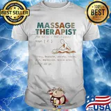 Massage therapist stress headache anxiety toxins pain depression muscle aches let it all go shirt