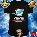 Miami dolphins 2020 the year when shit got real quarantined toilet paper mask covid-19 shirt