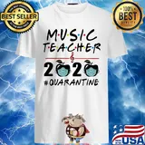 Music teacher 2020 mask apple quarantine shirt
