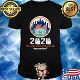 New york mets 2020 the year when shit got real quarantined toilet paper mask covid-19 shirt