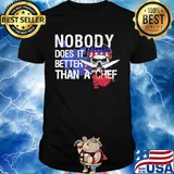 Nobody does it better than a chef skull American flag veteran shirt