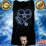 Nurse dallas cowboys stethoscope heart s Tank top