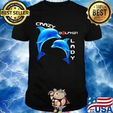 Official crazy dolphin lady shirt