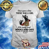 One upon a time there was a girl who really loved bools ans Black Cats shirt