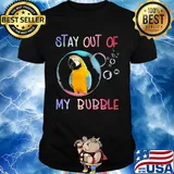 Parrot stay out of my bubble shirt