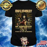 Paul Stanley 50th anniversary 1970-2020 signature thank you for the memories shirt