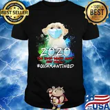 Pekingese 2020 the year when shit got real #quarantined mask shirt
