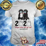 Portuguese 2020 the year when shit got real quarantined toilet paper covid-19 shirt