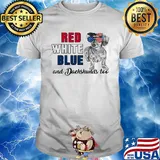Red white blue and Dachshunds too american flag veteran shirt