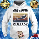 Scuba diving assuming I just an old lady was your first mistake vintage s Hoodie