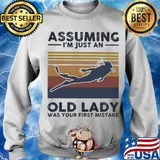Scuba diving assuming I just an old lady was your first mistake vintage s Sweater