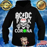 Skull acdc fuck coronavirus s Hoodie