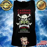 Skull casting crowns 2020 pandemic covid-19 in case of emergency cut this shirt and use it as face mask s Tank top