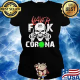 Skull slayer fuck coronavirus 2020 s Ladies tee