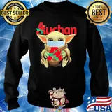 Star wars baby yoda mask hug auchan covid-19 s Sweater