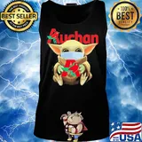 Star wars baby yoda mask hug auchan covid-19 s Tank top