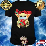Star wars baby yoda mask hug auchan covid-19 shirt