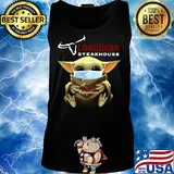Star wars baby yoda mask hug longhorn steakhouse covid-19 s Tank top