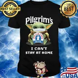 Star wars baby yoda mask hug pilgrims pride i can’t stay at home covid-19 shirt