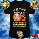 Stay home and watch a warner bros cartoon movies in sofa shirt