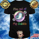 Stay out of dolphin mask my bubble covid-19 shirt