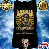 Stevie wonder 70th anniversary 1950-2020 signature thank you for the memories s Tank top