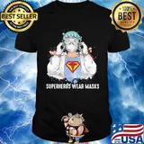 Superheroes wear masks covid-19 shirt