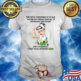 The devil whispered in my ear you're not strong enough to withstand the storm nurse care giver shirt