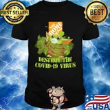 The home depot baby yoda destroy the covid-19 virus shirt
