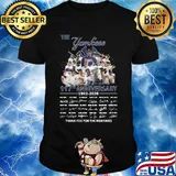 The New York Yankees 117th anniversary 1903-2020 signatures thank you for the memories shirt