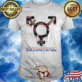 Three gender symbol flat icon flower beyoutiful shirt