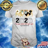 Tibetan spaniel 2020 the year when shit got real quarantined toilet paper covid-19 shirt