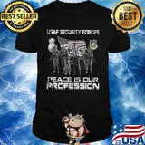 Usaf security force peace is our profession flag shirt
