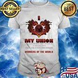 Utility workers union of america My union no matter how you can say it workers of the world shirt