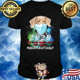 Weimaraner 2020 the year when shit got real #quarantined shirt