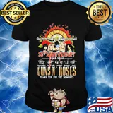 35th anniversary 1985 2020 Guns N' Roses thank you for the memories signatures shirt