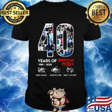 40 years of 1980 2020 depeche mode band signatures shirt