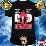 A son's first hero a daughter's first love dad nebraska cornhuskers happy father's day shirt