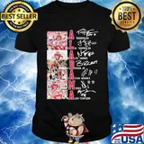 Alabama crimson tide football team players signatures shirt