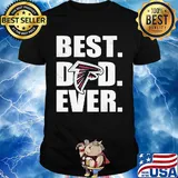 Atlanta falcons logo best dad ever happy father's day shirt