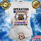 Baby yoda Fedex operation 2020 covid-19 enduring clusterfuck mask s Ladies tee